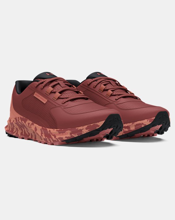 Men's UA Bandit Trail 3 Running Shoes, Red, pdpMainDesktop image number 3